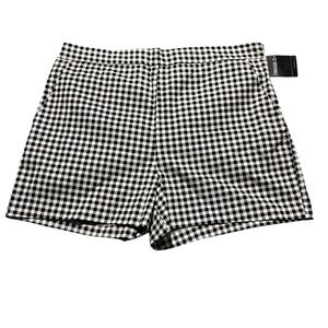 Black and White Checkered Shorts